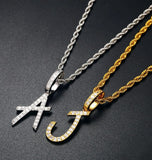 Moissanite Diamond Customized Alphabet Pendant