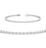 East TO West Pear Cut Bezel Set Moissanite Bracelet