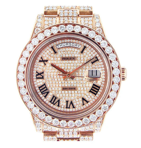 Daydate Iced Out Moissanite Diamond Luxury Wrist Watch