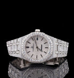 Iced Out VVS1 Moissanite Diamond Wrist Watch For Men's