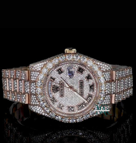 Daydate Moissanite Diamond Iced Out Stylish Watch