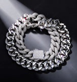 Fancy Iced Out Moissanite Diamond Cuban Chain For Him