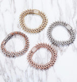 Iced Out Moissanite Rapper Style Hip Hop Bracelet