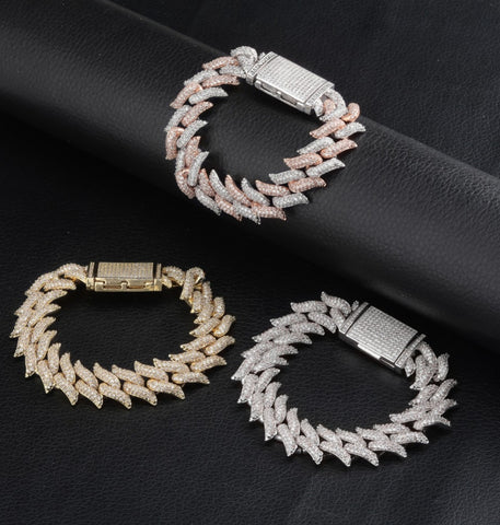 VVS1 Moissanite Iced Out Hip Hop Bracelet For Men's