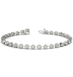 Round Cut Moissanite Diamond Unique Tennis Bracelet