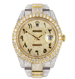 Arabic Numeral Full Body Iced Out Moissanite Watch