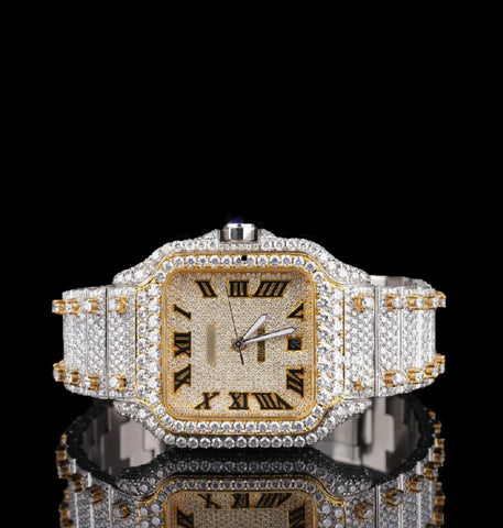 Iced Out Moissanite Diamond Fabulous Watch For Men's