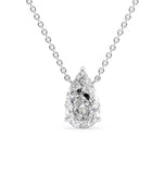 Pear Cut VVS1 Moissanite Solitaire Pendant