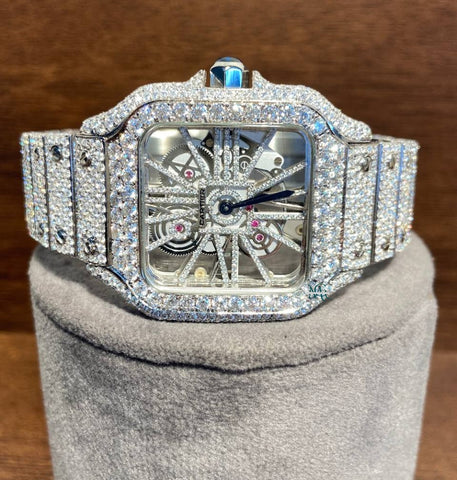 Premium Skeleton Moissanite Iced Out Watch