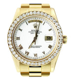 Iced Out Moissanite Diamond White Color Dial Wrist Watch