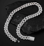 Iced Out Moissanite Diamond Cuban Hip Hop Chain For Men's