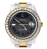 Fabulous Iced Out Moissanite Diamond Black Dial Watch