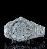 Iced Out Moissanite Diamond Stylish Automatic Watch For Men's