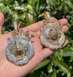 VVS1 Moissanite Rapper Style Lion Face Hip Hop Pendant