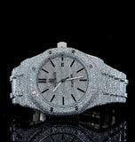 Iced Out VVS1 Moissanite Diamond Rapper Style Wrist Watch