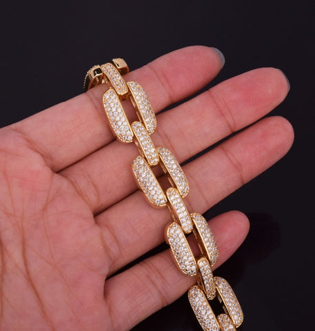Moissanite Iced Out Rapper Style Hip Hop Bracelet