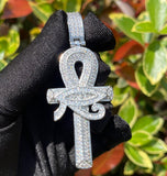 Iced Out VVS1 Moissanite Unique Cross Pendant