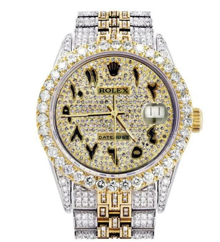 Moissanite Iced Out Datejust Luxury Wrist Watch