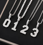 Moissanite Iced Out Custom Number Luxury Pendant