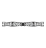 Round Cut Moissanite Filigree Eternity Band