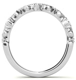 Round Brilliant Cut Moissanite Crown Style Wedding Ring