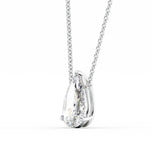 Pear Cut VVS1 Moissanite Solitaire Pendant