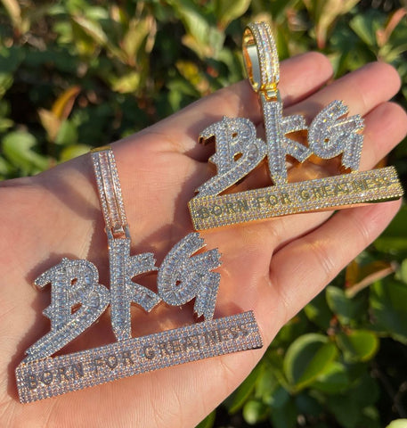 Born for Greatness Moissanite Hip Hop Pendant For Him