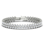 Pear Cut Moissanite Tennis Bracelet For Women