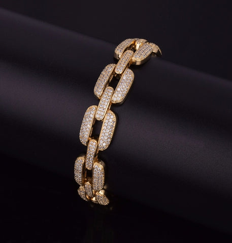 Moissanite Iced Out Rapper Style Hip Hop Bracelet