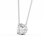 Moissanite Diamond Round Cut Solitaire Pendant