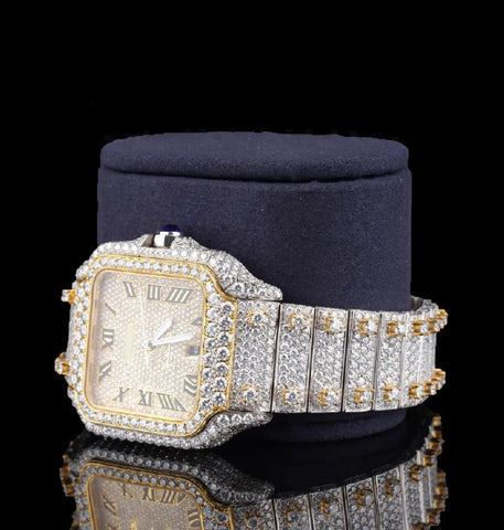 Iced Out Moissanite Diamond Fabulous Watch For Men's