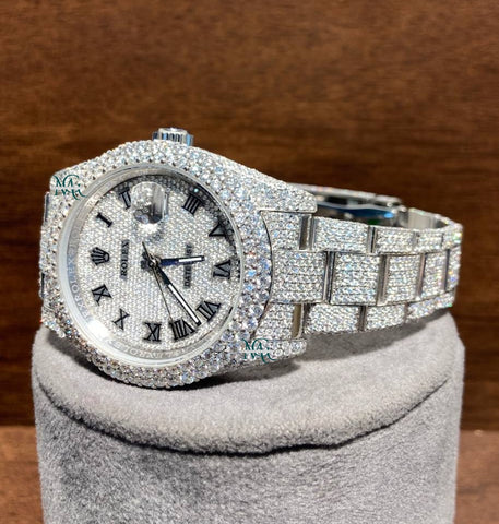 Iced Out Moissanite Luxury Hip Hop Watch For Him
