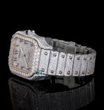 Iced Out Moissanite Diamond Automatic Movement Watch