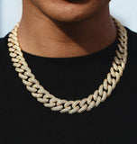 Iced Out Moissanite Diamond Cuban Link Rapper Style Chain