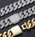 VVS1 Moissanite Diamond Iced Out Cuban Link Hip Hop Chain