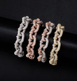 Iced Out Moissanite Hip Hop Bracelet For Him