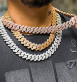 Iced Out VVS1 Moissanite Diamond Elegant Cuban Chain