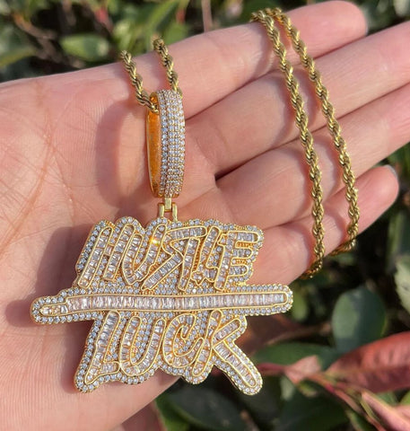 Baguette Cut VVS1 Moissanite Hip Hop Pendant For Him