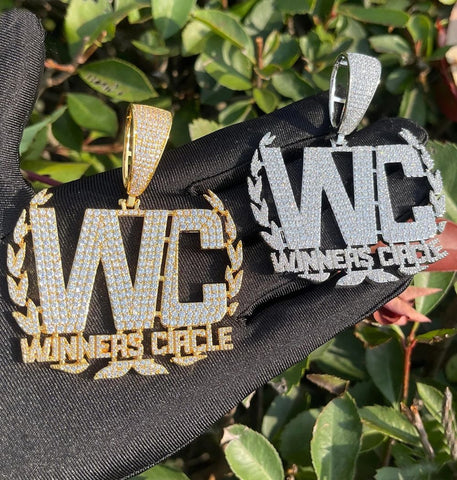 Iced Out Winners Circle Letter Moissanite Hip Hop Pendant