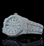 Iced Out VVS1 Moissanite Diamond Rapper Style Wrist Watch