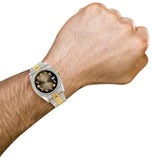 Awesome Brown Color Dial Moissanite Diamond Watch