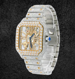 Skeleton Iced Out Moissanite Diamond Luxury Watch