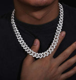 Baguette Cut Iced Out Moissanite Hip Hop Cuban Chain