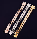 Iced Out Moissanite Rapper Style Hip Hop Bracelet