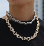 Iced Out Moissanite Baguette Cut Unique Hip Hop Chain