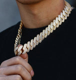 Moissanite Diamond Cuban Chain Iced Out Hip Hop Chain