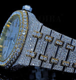 Automatic Movement Iced Out Moissanite Diamond Men's Watch