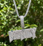 Money Iced Out Moissanite Hip Hop Pendant