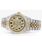 Moissanite Iced Out Datejust Luxury Wrist Watch