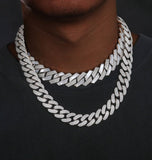 Iced Out Moissanite Cuban Link Hip Hop Chain For Men's